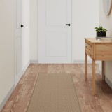 VidaXL Covor traversă aspect sisal, nisipiu, 50x300 cm