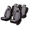 Huse scaune auto cu insertii de piele ecologica SEAT Cordoba 2000 -2009 (Gri , Negru), Umbrella
