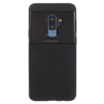 Husa Samsung Galaxy S9 Ipaky Elegant Grid Design TPU Hybrid Negru foto