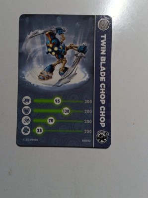 Skylanders Twin Blade Chop Chop - Card foto