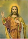 PM137 Icoană litografiată Iisus Christos