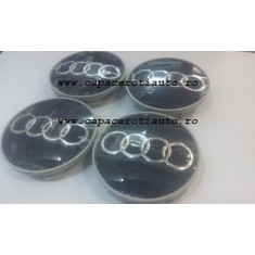 Capace janta Audi negre cu cerculet cromat