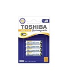Set 4 acumulatori TOSHIBA NI-MH AAA 750mAh 1.2V Ready to Use