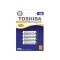 Set 4 acumulatori TOSHIBA NI-MH AAA 750mAh 1.2V Ready to Use