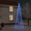 VidaXL Brad de Crăciun conic, 732 LED-uri, albastru, 160x500 cm