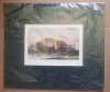 F600-I-Set 2 Gravuri antice Anglia 1840-Peisaje marine localitati cu debarcadere