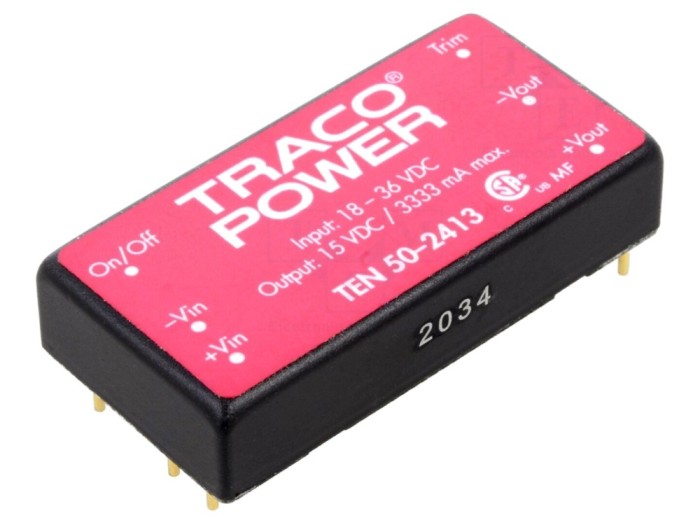 Convertor DC/DC 50W 15V 3.33A
