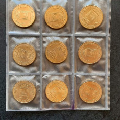 Lot monede 9x 10 Ruble 2015 "Grozny" - Rusia - A 3879