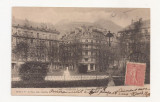 FV2 -Carte Postala - FRANTA - Grenoble, La Place Victor Hugo , circulata 1900-20, Fotografie
