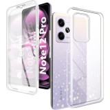 Husa 360 Xiaomi Redmi Note 12 Pro - V2 Transparent fata si spate, ALC MOBILE