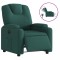 Fotoliu rabatabil electric, verde inchis, material textil