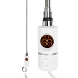 Cartuș electric Leziter 800W, termostat digital, alb, pentru uscător prosoape