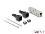 Cupla RJ45 Cat.8.1 toolfree LSA pentru fir solid, Delock 87096