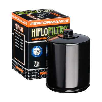 Filtru Ulei HF170B Racing Negru Hiflofiltro Harley 63796-77 , 63805-80A , 63805- Cod Produs: MX_NEW HF170BRC foto