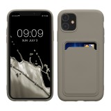 Husa Kwmobile pentru Apple iPhone 11, Gri, Silicon, KWM0000134F016C, Carcasa