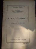 STUDII,CONFERINTE,SI COMUNICARI ISTORICE VOL. I -ION LUPAS,