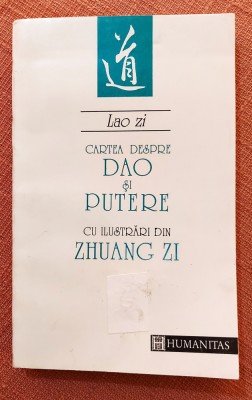 Cartea despre Dao si Putere cu ilustrari din Zhuang Zi - Lao Zi foto