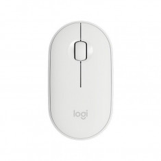 Mouse Logitech Pebble M350, Wireless, USB Receiver, Bluetooth, 1000 DPI, Alb foto