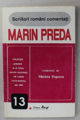 MARIN PREDA , COMENTAT de MARIETA POPESCU , 1995 foto