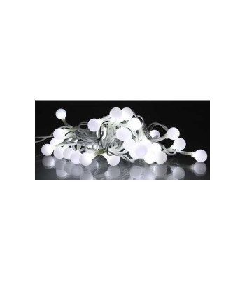 Ghirlanda luminoasa cu sfere albe 30 LED lumina rece WELL foto