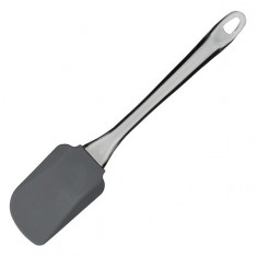 Spatula silicon cu maner plastic,25 cm,gri