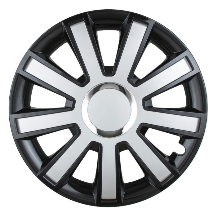 Set 4 Capace Flash Negru Si Argintiu R16
