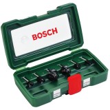 Bosch 2607019464 - Set cutite frezat tija 6 mm ambalaj plastic 6 bucati