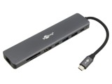 Hub USB 8 porturi, USB 3.2, cititor carduri SD/microSD