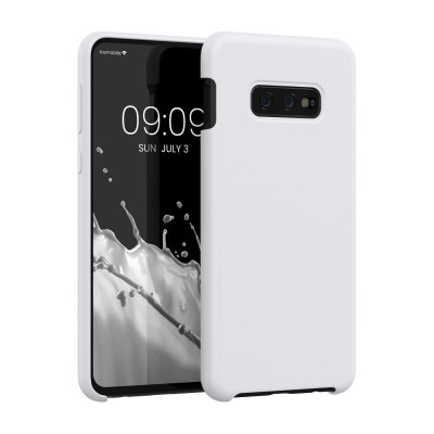 Husa Kwmobile pentru Samsung Galaxy S10e, Silicon, Alb, 47944.48 foto