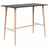 Gossi masa de bar, negru, 120 x 60 x 105 cm
