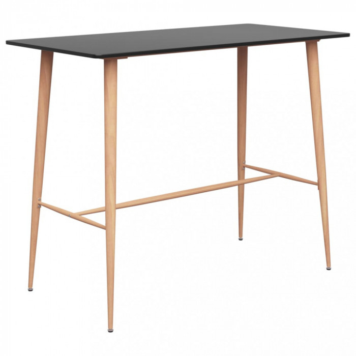 Gossi masa de bar, negru, 120 x 60 x 105 cm