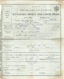 AMS# - DOCUMENT - BILET DE ADEVERIREA VANZARII ANIMALELOR, 1931, TIMBRE RARE