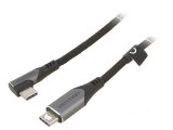 Cablu USB 2.0 USB C &icirc;n unghi 1m negru 100W, Vention