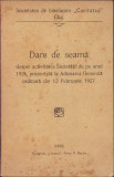 HST C389 Dare de seamă 1926 Societatea de binefacere Caritatea Cluj