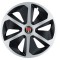 Set 4 capace roti Roco Gri-Negru R13 pentru gama auto Range Rover