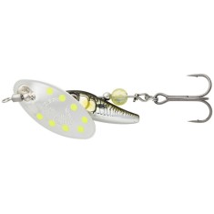 Lingurita Rotativa Savage Gear Spinner Sticklebait, Sinking, Green Silver Ayu, Nr.1, 4.5g