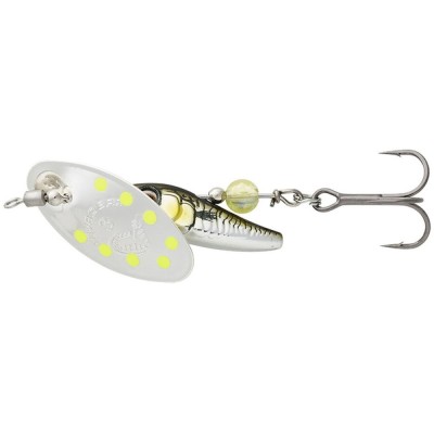 Lingurita Rotativa Savage Gear Spinner Sticklebait, Sinking, Green Silver Ayu, Nr.1, 4.5g foto
