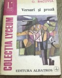 LITR9 0442 Literatura - G. Bacovia - Versuri si proza - Colectia Lyceum