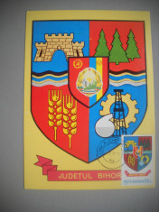 HOPCT MAXIMA 72700 -IP-BIHOR - STEMA JUDETULUI / HERALDICA - ROMANIA foto