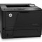 Imprimanta LaserJet monocrom A4 HP M401D, 33 pagini/minut, 50.000 pagini lunar, 1200 x 1200 DPI, Duplex, 1 x USB, Cartus Toner Inclus