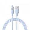 Cablu Date si Incarcare USB-A - Lightning Baseus Display 2, 12W, 2m, Albastru P10382700311-01, Apple