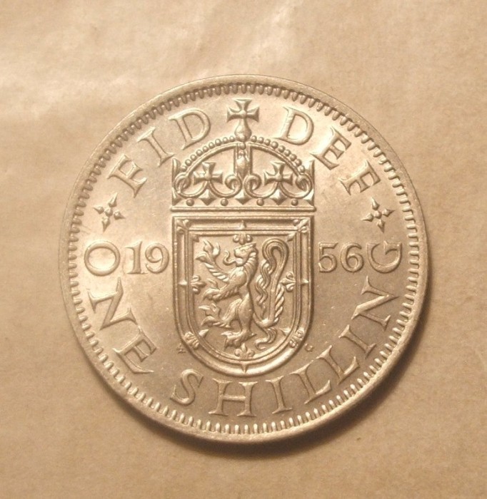 ANGLIA SHILLING 1956 UNC