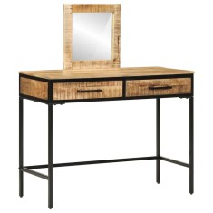 vidaXL Masă de Machiaj Maro 100 x 40 x 120 cm Lemn masiv de mango 374093
