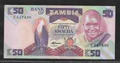 Zambia 50 Kwacha 1986 -UNC foto