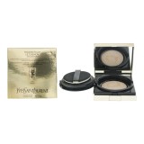 Yves Saint Laurent, Touche Eclat Le Cushion Collector, pigmenți aurii și antioxidanți, Luminos, Fond de ten lichid, B30, Migdală
