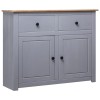 Gossi servanta, gri, 93 x 40 x 80 cm, lemn masiv pin, gama panama