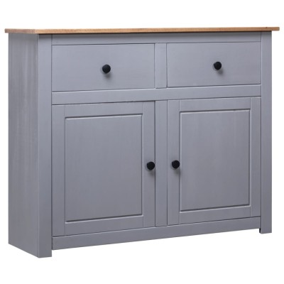 Gossi servanta, gri, 93 x 40 x 80 cm, lemn masiv pin, gama panama foto
