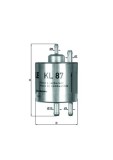 MAHLE KL 87 filtru combustibil