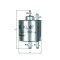 MAHLE KL 87 filtru combustibil