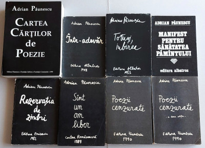 Adrian Paunescu - OPERE COMPLETE 63 volume editii princeps + 11 carti conexe foto